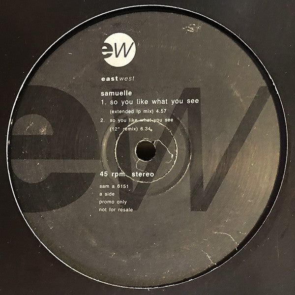 Samuelle Prater : So You Like What You See (12", Promo)