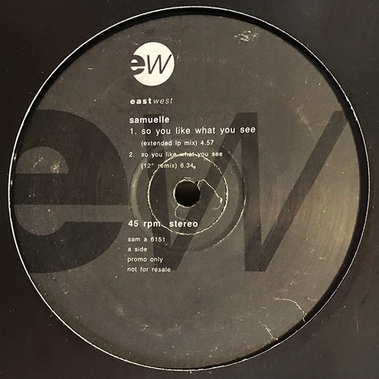 Samuelle Prater : So You Like What You See (12", Promo)