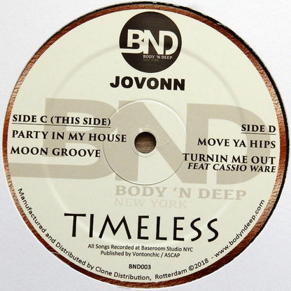 Jovonn : Timeless  (3x12", Album)