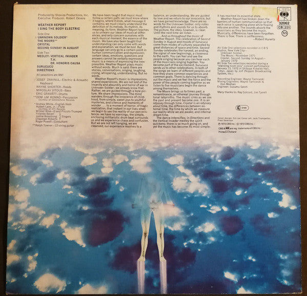 Weather Report : I Sing The Body Electric (LP, Album, RE, CB )