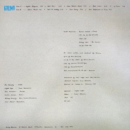 Kalima : Night Time Shadows (LP, Album)