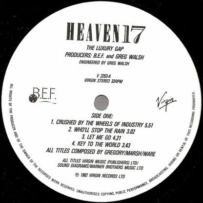 Heaven 17 : The Luxury Gap (LP, Album, EMI)