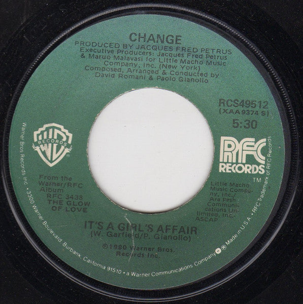 Change : Searching / It's A Girl's Affair (7", Jac)
