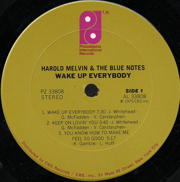 Harold Melvin And The Blue Notes : Wake Up Everybody (LP, Album, San)