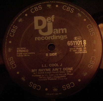 L.L. Cool J* : I Need Love (12")