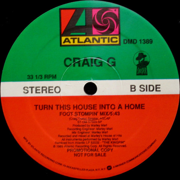 Craig G : Turn This House Into A Home (12", Promo)