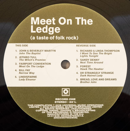 Various : Meet On The Ledge (A Taste Of Folk Rock) (2xLP, Comp, Ltd)