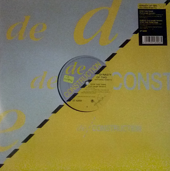 Dynasty Of Two Featuring Rowetta : Stop This Thing (12")