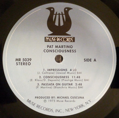 Pat Martino : Consciousness (LP, Album, RE)