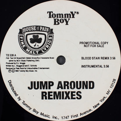 House Of Pain : Jump Around Remixes (12", Promo)