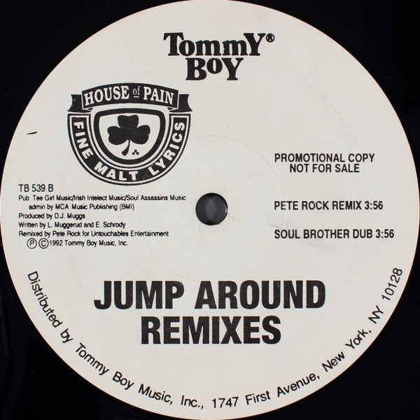 House Of Pain : Jump Around Remixes (12", Promo)