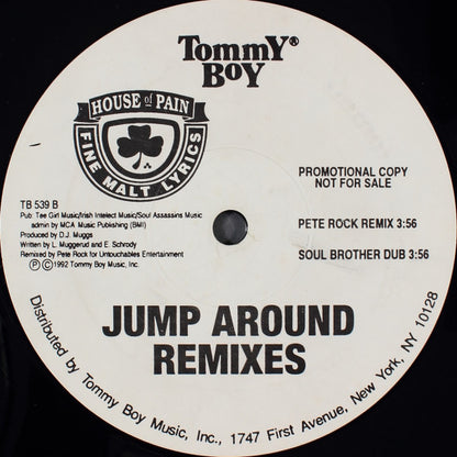 House Of Pain : Jump Around Remixes (12", Promo)