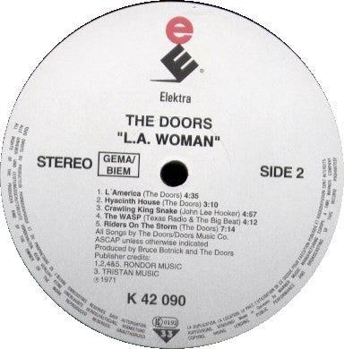 The Doors : L.A. Woman (LP, Album, RE)