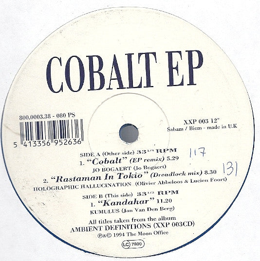 Various : Cobalt EP (12", EP, Ltd, Cob)