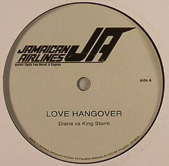 Diana Ross vs King Storm : Love Hangover (7", Single, Unofficial)