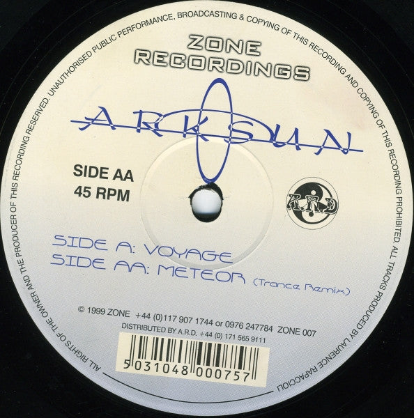 Arksun : Voyage (12")