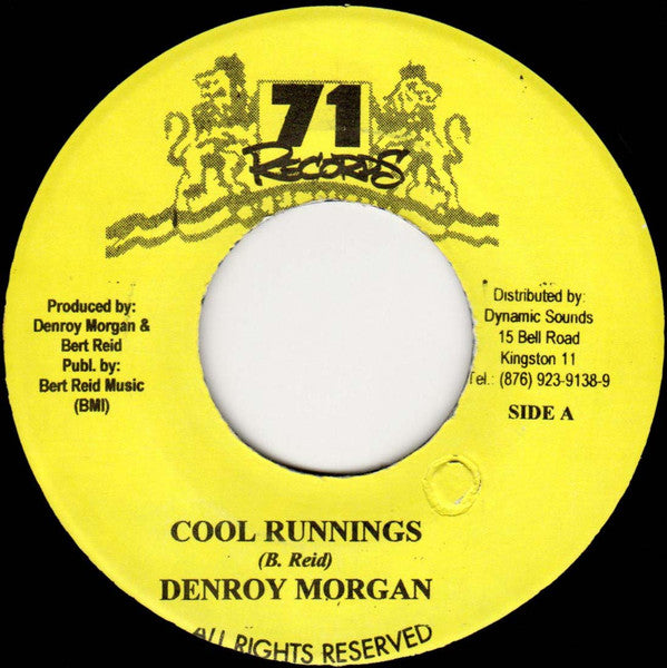 Denroy Morgan : Cool Runnings / Stand Firm (7")