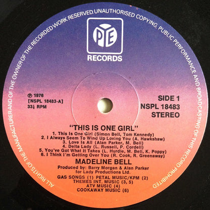 Madeline Bell : This Is One Girl (LP, Album)