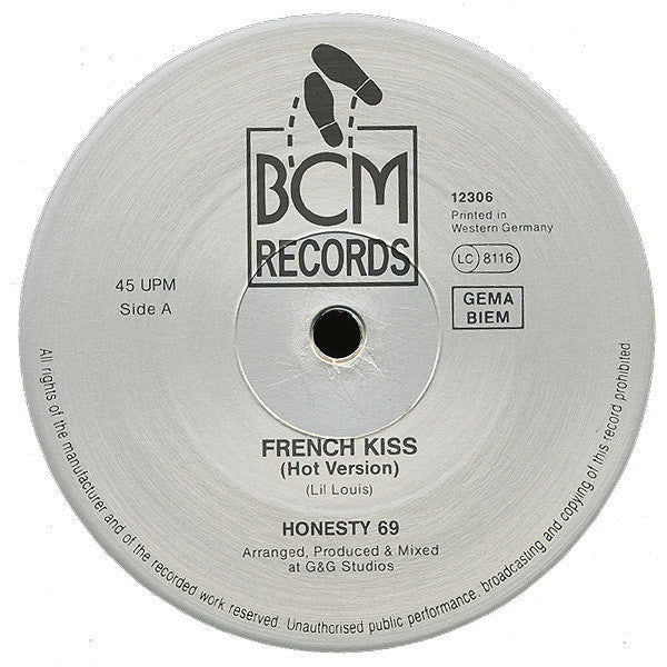 Honesty 69 : French Kiss (12")