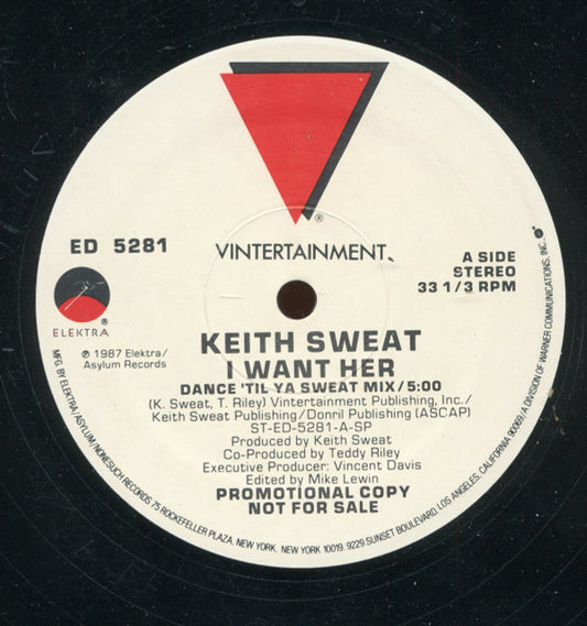 Keith Sweat : I Want Her (12", Promo)