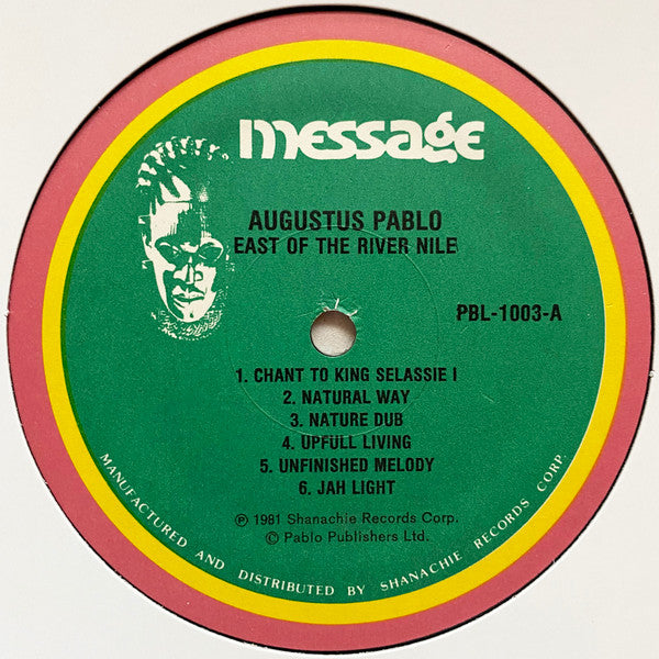 Augustus Pablo : East Of The River Nile (LP, Album, RE)