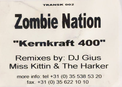 Zombie Nation : Kernkraft 400 (12", W/Lbl)