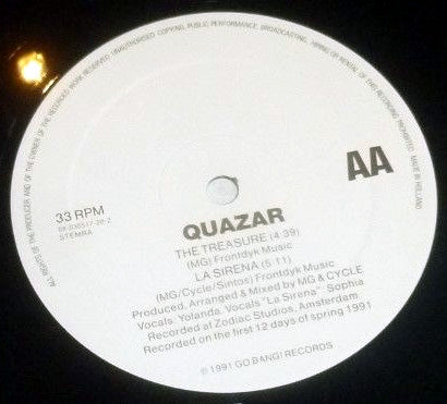Quazar : The Spring EP (12", EP, Wit)