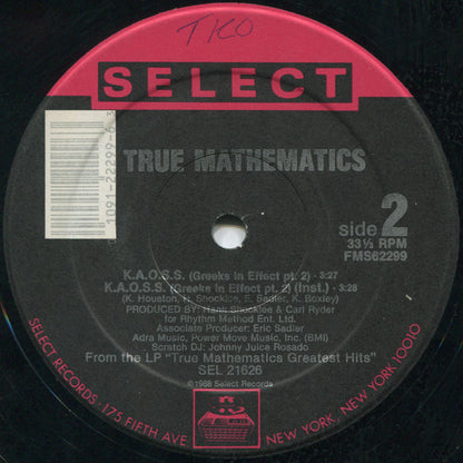 True Mathematics : For The Money / K.A.O.S.S. (Greeks In Effect pt. 2) (12")