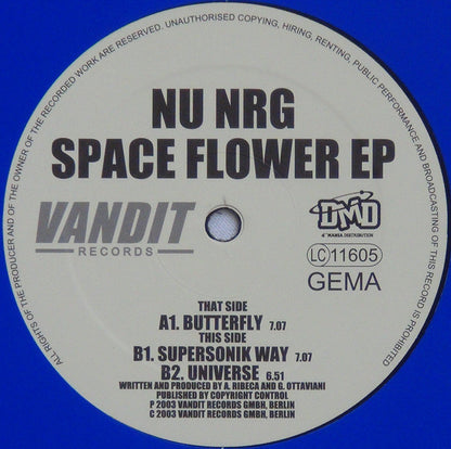 Nu NRG : Space Flower EP (12", EP)