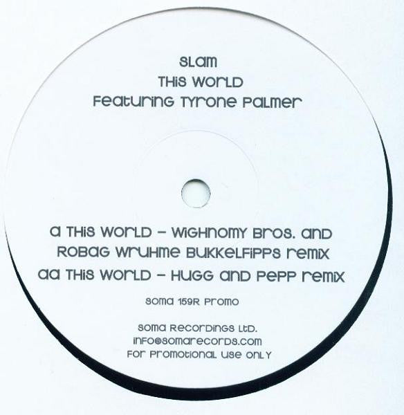 Slam Featuring Tyrone Palmer : This World (12", Promo)