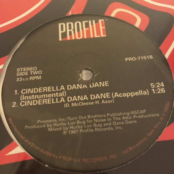 Dana Dane : Cinderella Dana Dane (12", Maxi, RE, Unofficial)