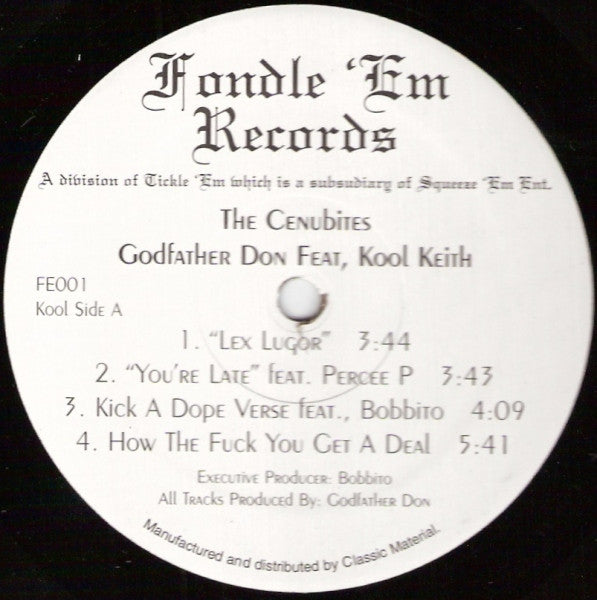 The Cenubites*, Godfather Don Feat, Kool Keith : The Cenubites (12", EP, RE)