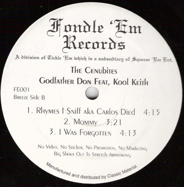 The Cenubites*, Godfather Don Feat, Kool Keith : The Cenubites (12", EP, RE)