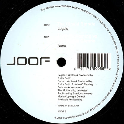 The Digital Blonde : Legato / Sutra (12")
