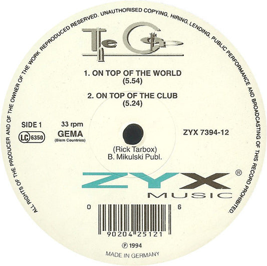 The Corp : On Top Of The World (12", Maxi)