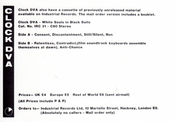 Clock DVA : Thirst (LP, Album, M/Print, © &)