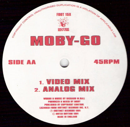 Moby : Go (Mixes) (12", Red)