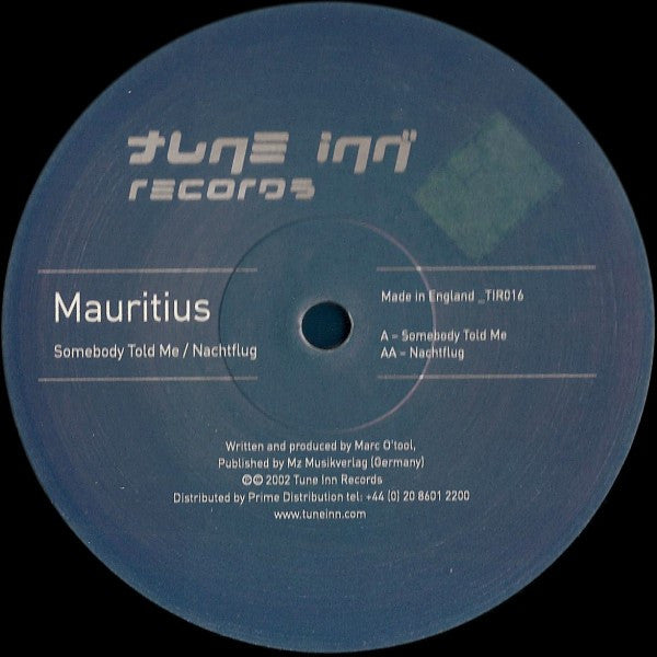 Mauritius : Somebody Told Me / Nachtflug (12")