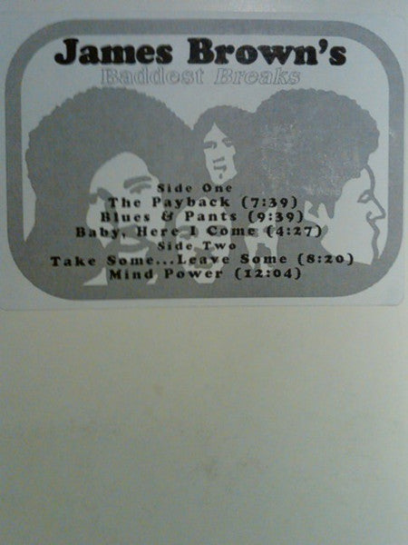 James Brown : James Brown's Baddest Breaks (LP, Comp, Unofficial, W/Lbl)