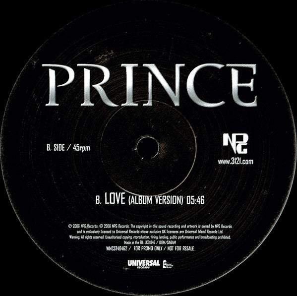 Prince : Fury (12", Single, Promo)