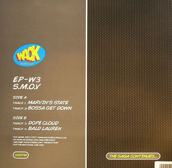 S.M.O.V.* : Wack EP-W3 (12", EP, Promo)