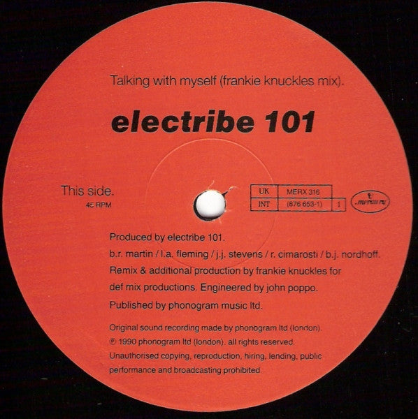 Electribe 101 : Talking With Myself (12")