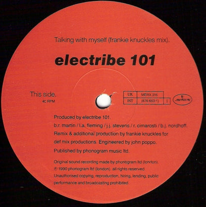 Electribe 101 : Talking With Myself (12")