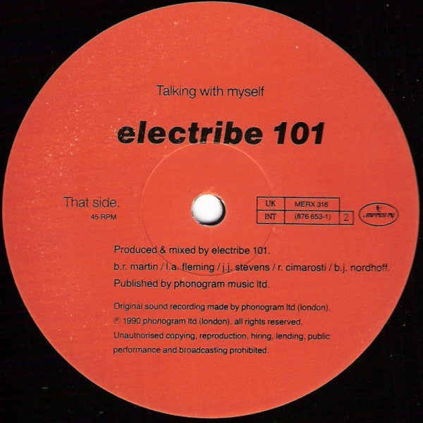 Electribe 101 : Talking With Myself (12")