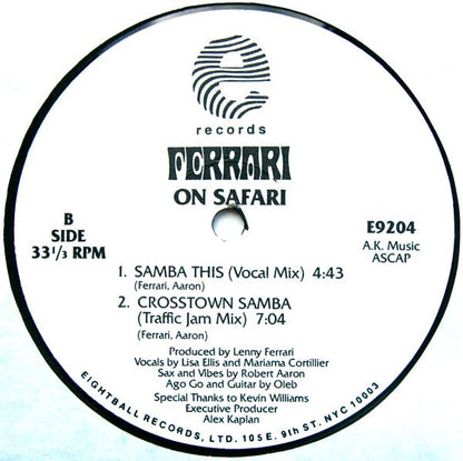 Lenny Ferrari : On Safari (12")