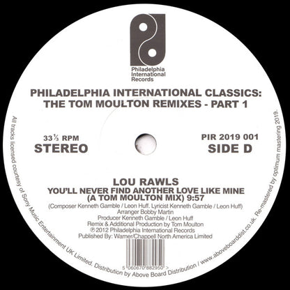 Tom Moulton : Philadelphia International Classics: The Tom Moulton Remixes : Part 1 (2x12", Comp, RE)