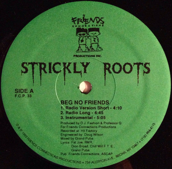 Strickly Roots : Beg No Friends (12")
