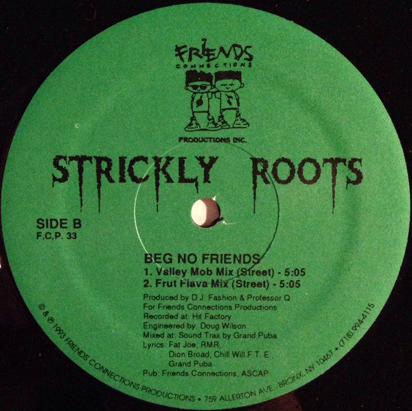 Strickly Roots : Beg No Friends (12")
