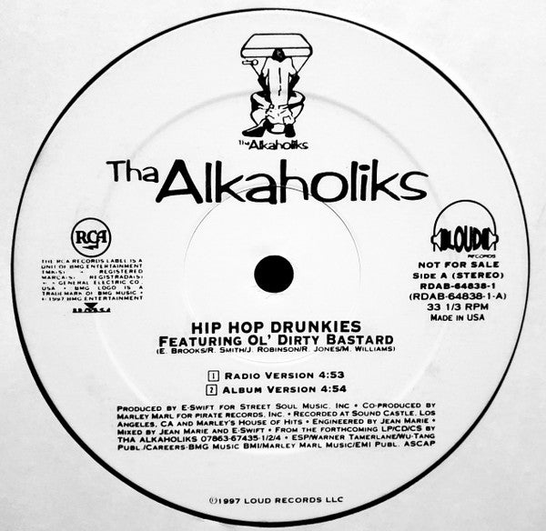 Tha Alkaholiks : Hip Hop Drunkies (12", Promo)