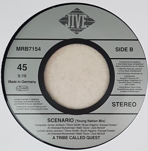A Tribe Called Quest : Scenario (7", Single, RE)